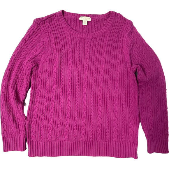 Appleseed's Sweaters Appleseeds Xlarge Petite Pink Sweater Poshmark
